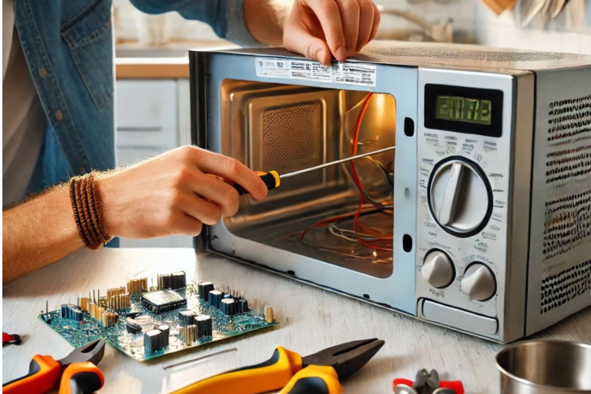 Microwave oven repair service